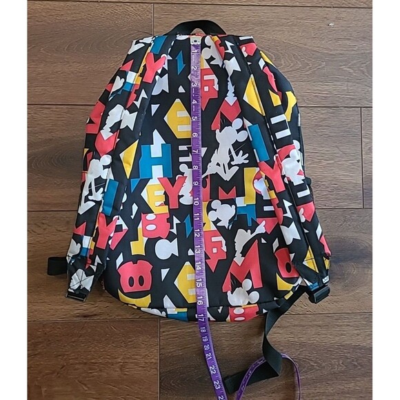 DISNEY PARKS EXCLUSIVE  Mickey Mouse Motif 16" Backpack Full Size READ - Picture 8 of 16